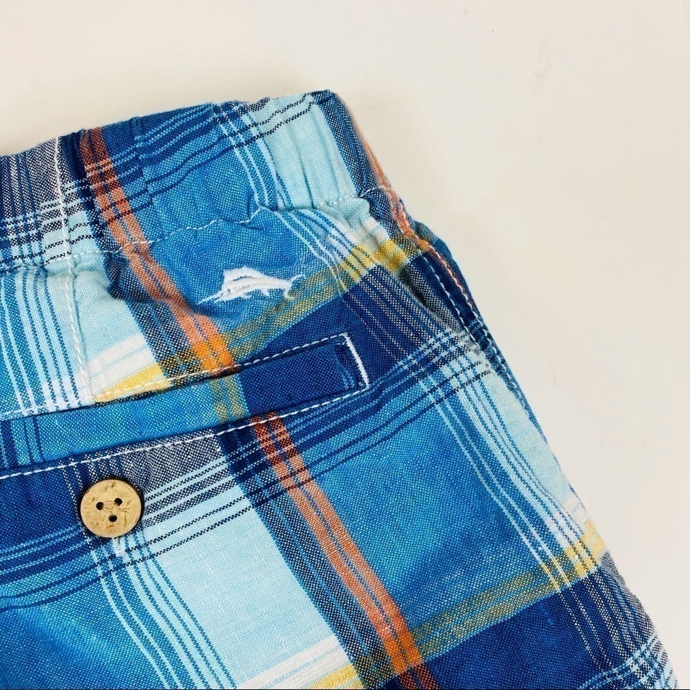 Tommy Bahama Matadero Linen Plaid Shorts Size M - Picture 6 of 12